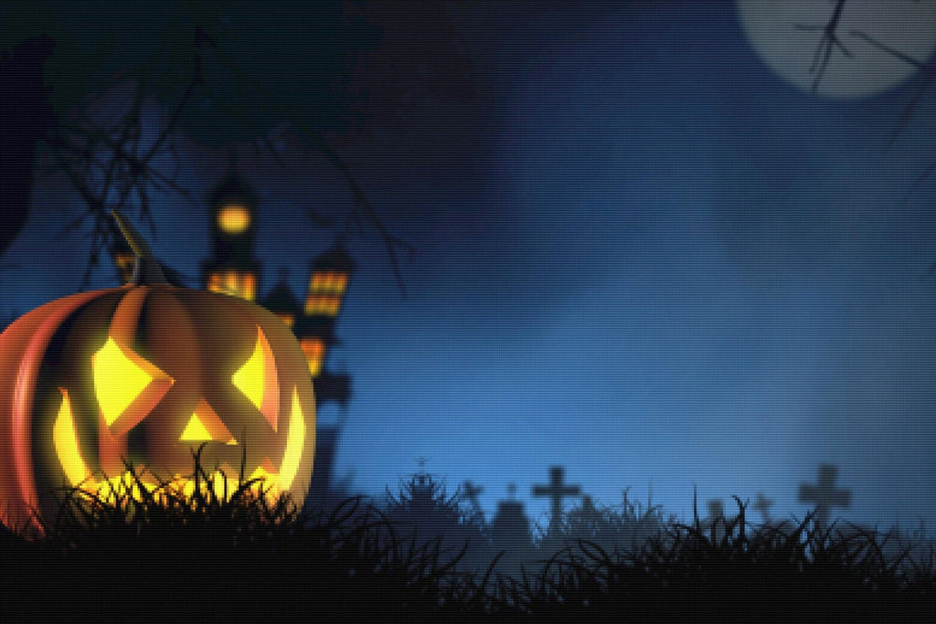 Jack O Lantern Cemetary — Diamond Painting Kit