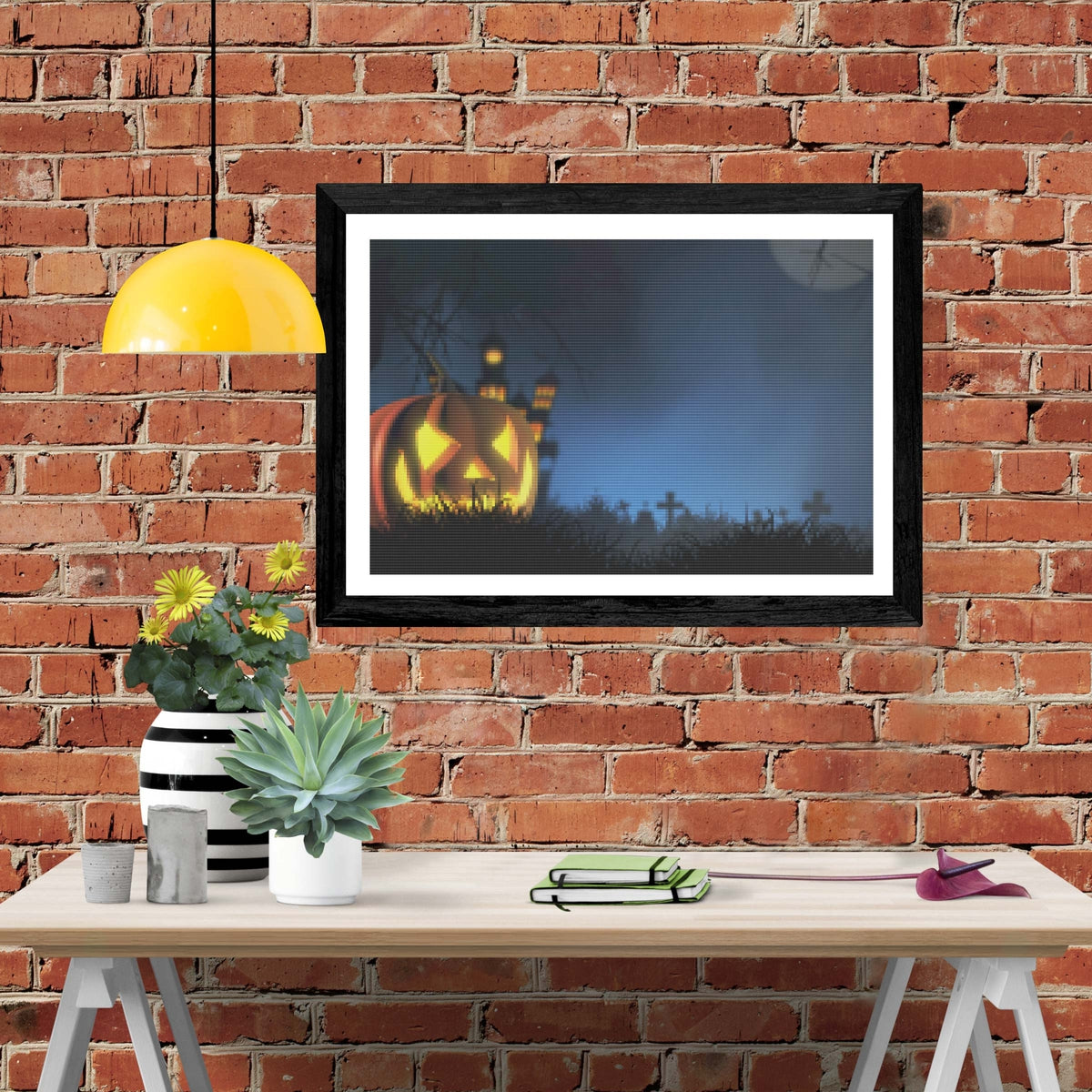 Jack O Lantern Cemetary — Diamond Painting Kit