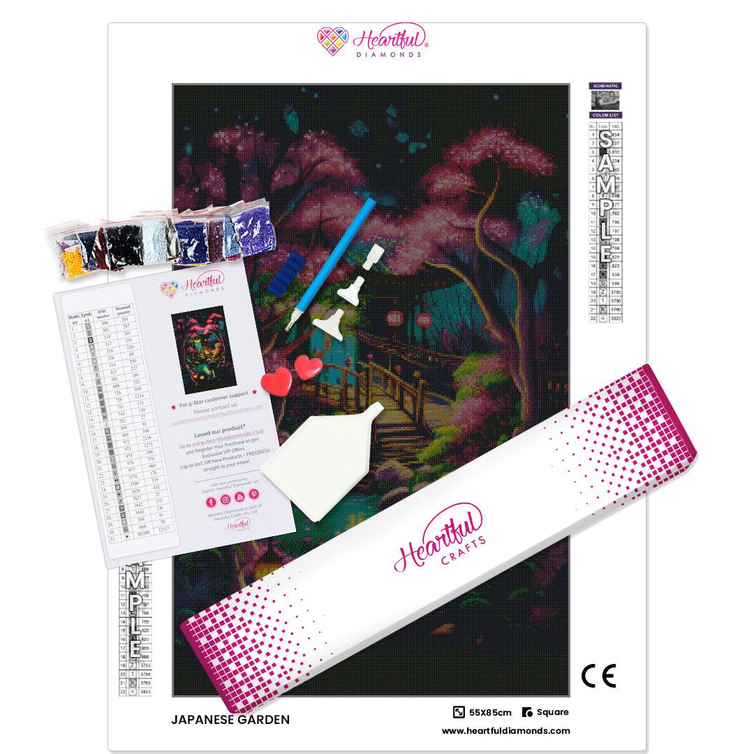 Illuminated Japanese Garden — Diamond Painting Kit