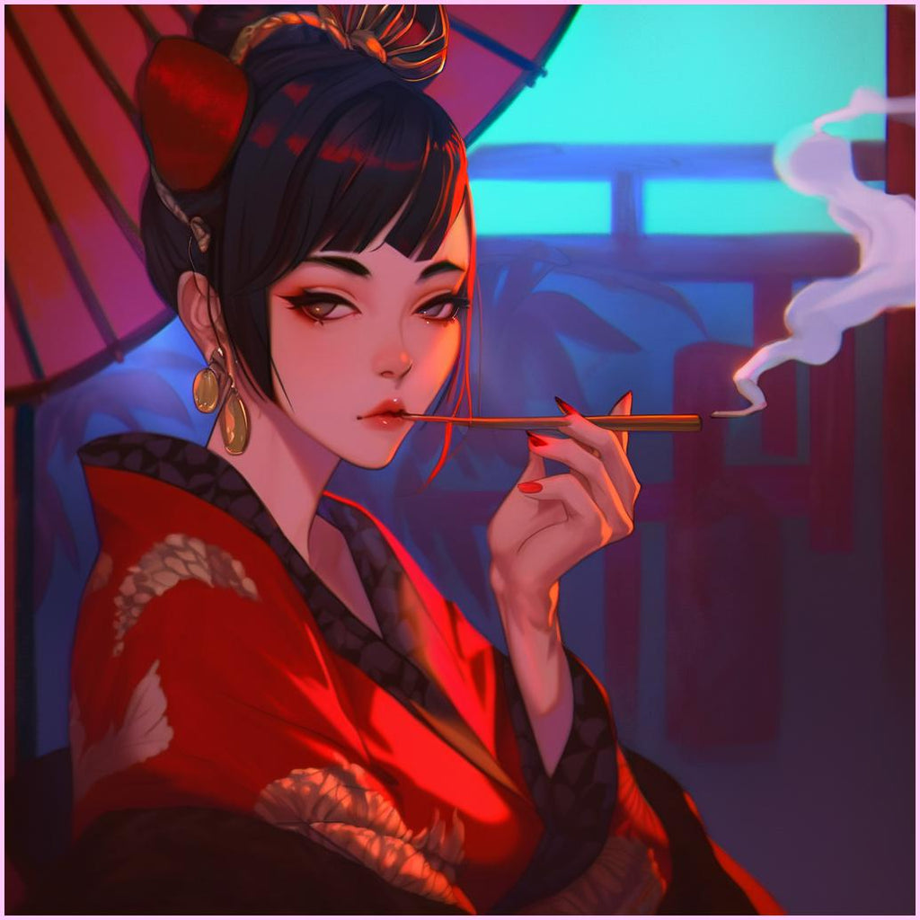 Japanese Courtesan — Diamond Painting Kit