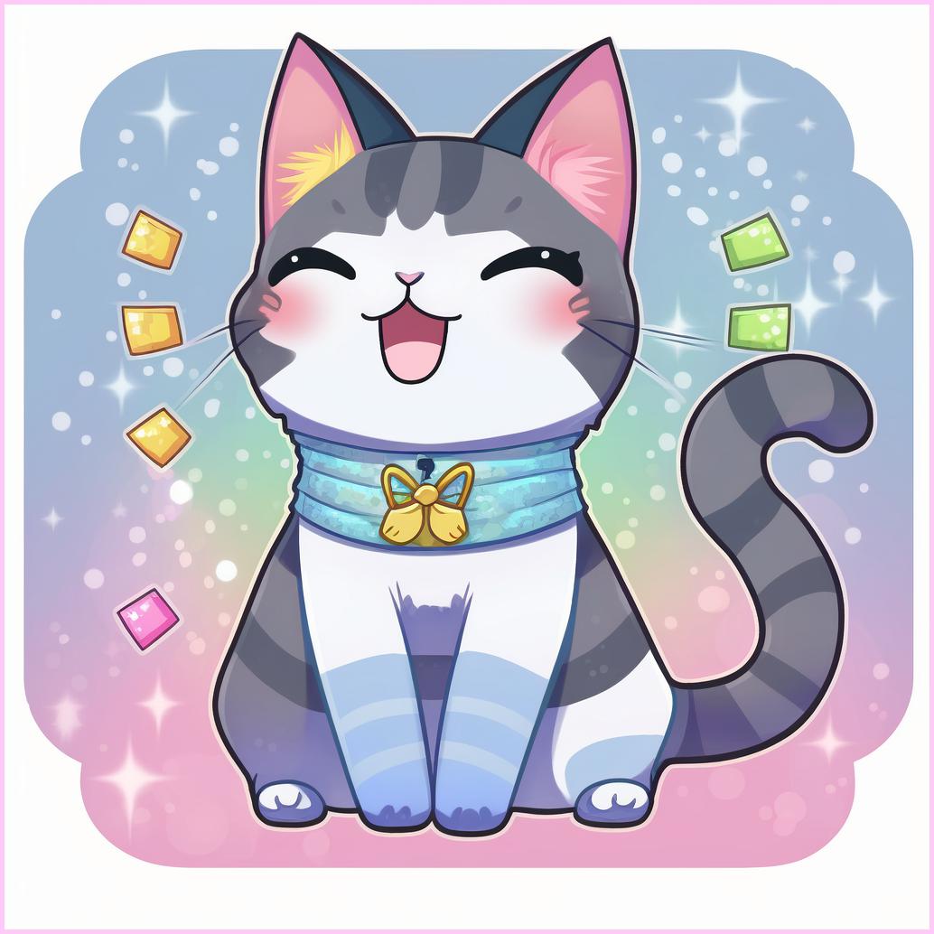 Happy Kawaii Cat — Starter Diamond Painting Kit