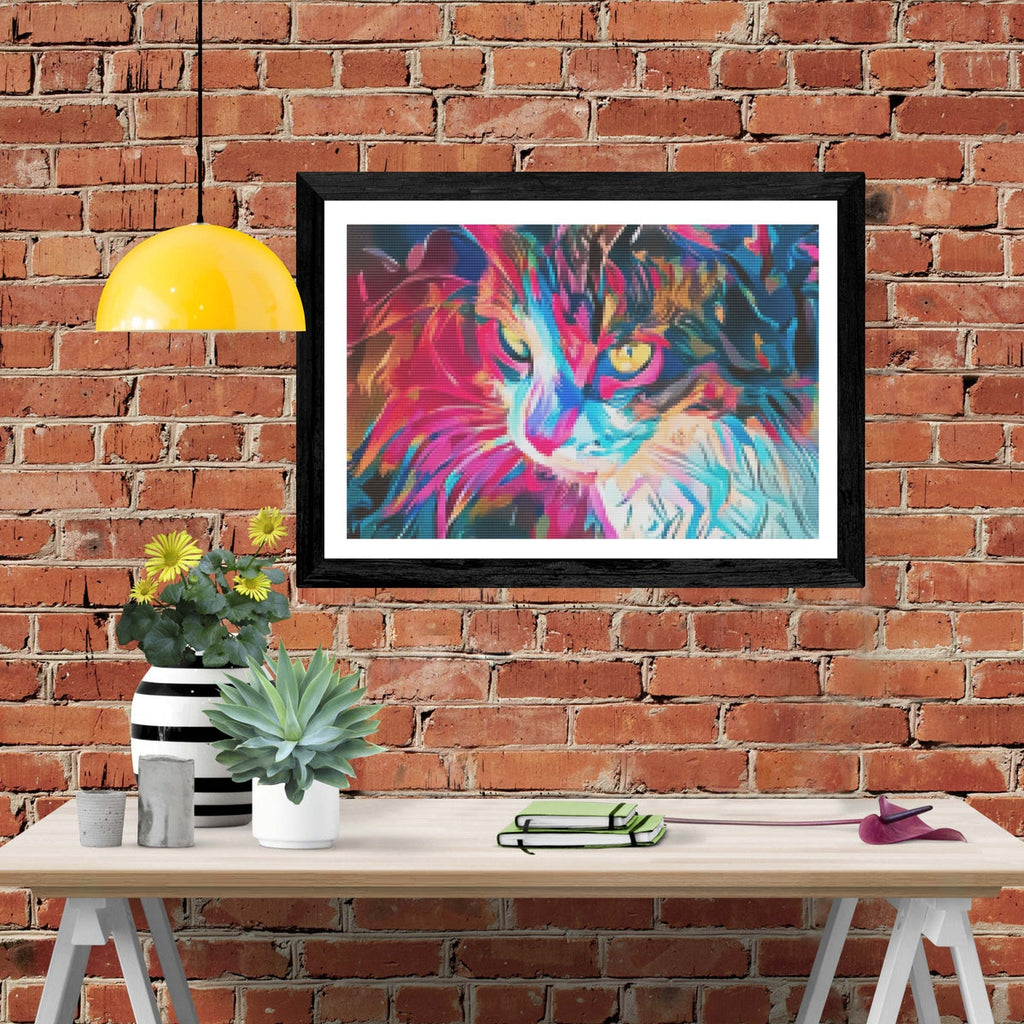 Kitty Abstract — Diamond Painting Kit