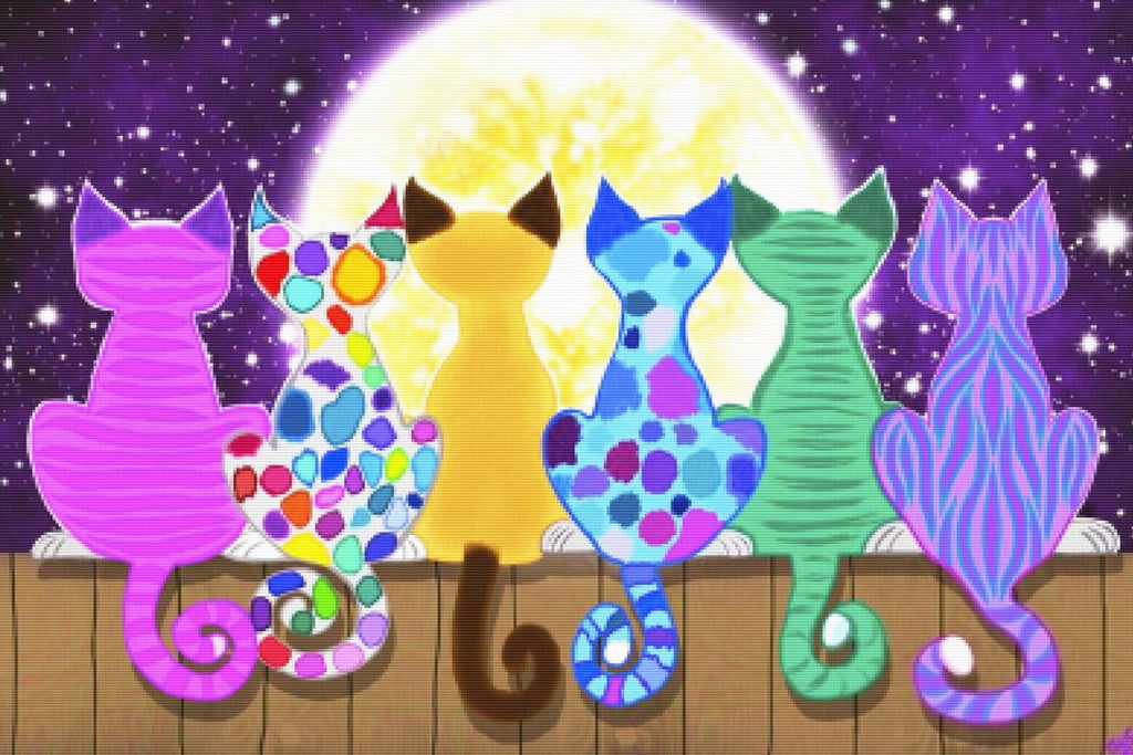 Moon Shadow Meow — Diamond Painting Kit
