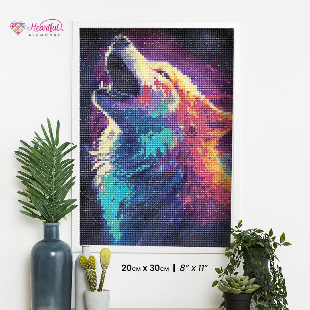 Mystic Astral Wolf — Starter Diamond Painting Kit