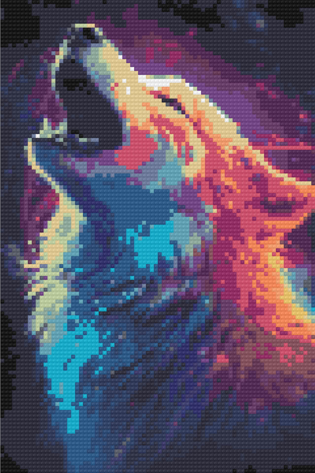 Mystic Astral Wolf — Starter Diamond Painting Kit