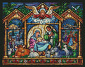 Stained Glass Nativity Scene — Diamond Painting Kit