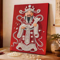 Pearl Painting Red God of Wealth #012