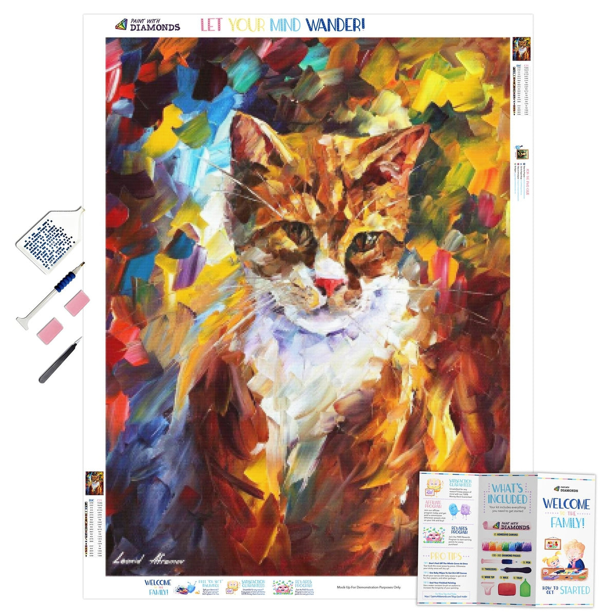 Orange Cat — Diamond Painting Kit