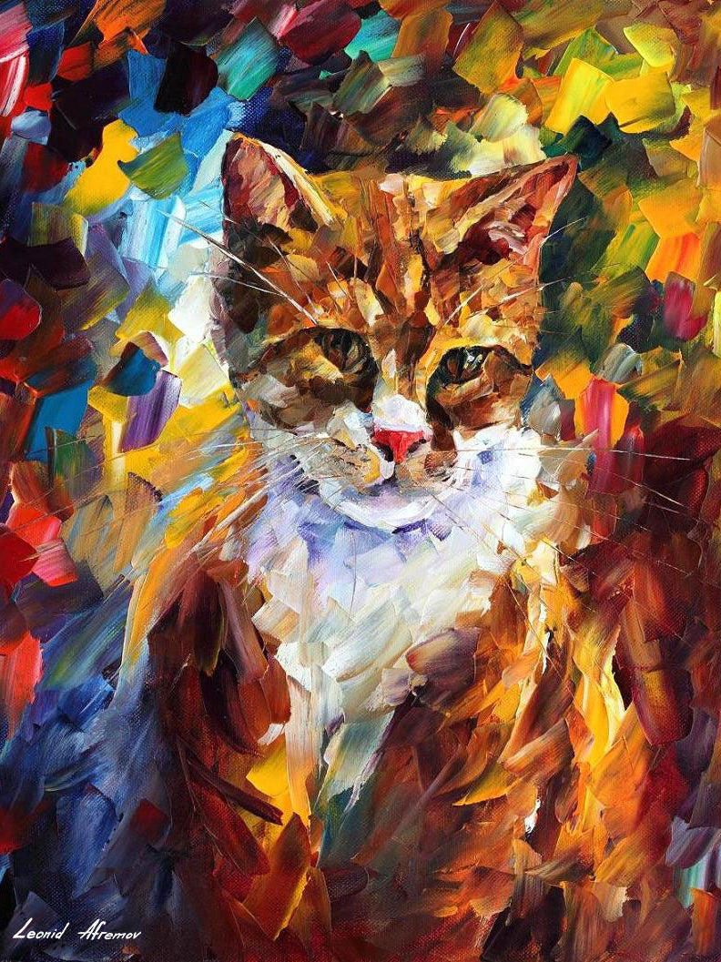 Orange Cat — Diamond Painting Kit