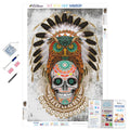 Owl Sugar Skull — Diamond Painting Kit
