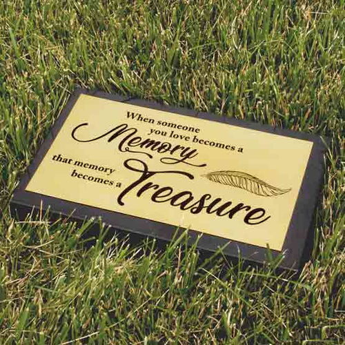 Custom Brass Headstone, Brass Memorial Plaque, Brass Grave Marker