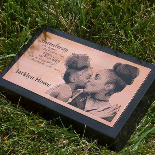 Custom Copper Headstone, Copper Memorial Plaque, Copper Grave Marker