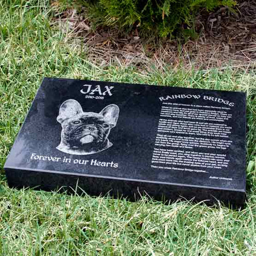 Custom Rainbow Bridge Headstone, Rainbow Bridge Memorial