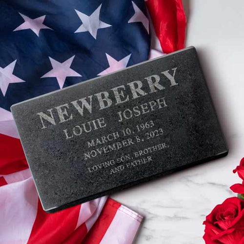 Custom Headstone Memorial - Ships Today, Grave Marker Ship Same Day