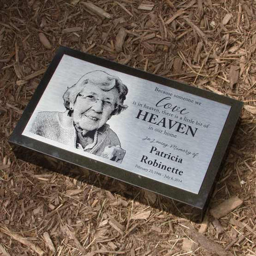 Custom Stainless Steel Headstone, Stainless Steel Memorial Plaque