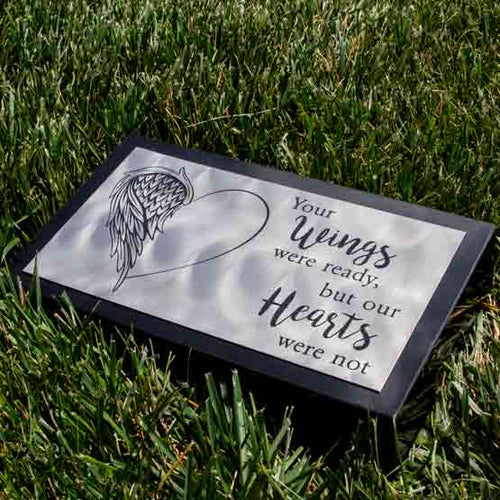 Custom Titanium Headstone, Titanium Memorial Plaque, Grave Marker