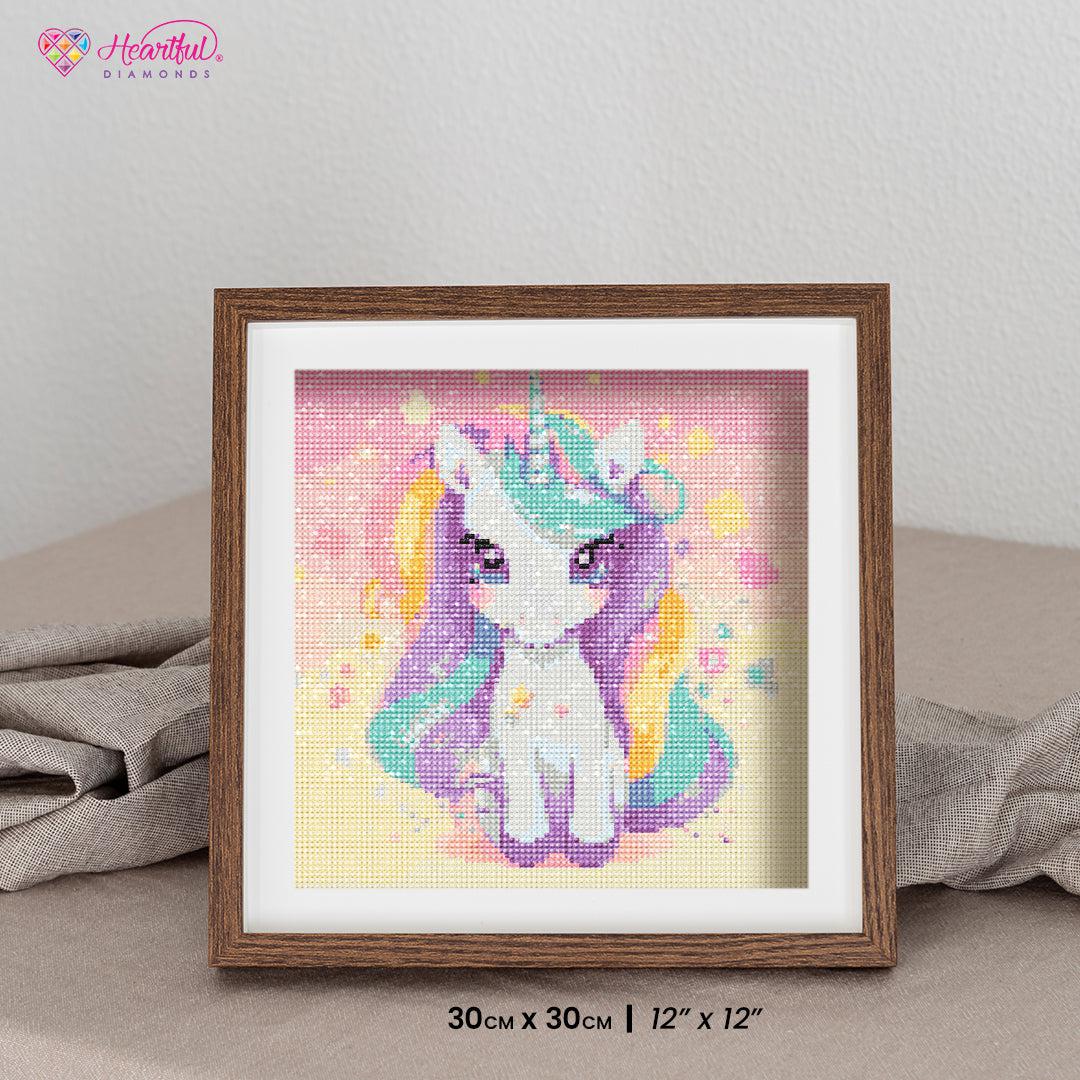 Pastel Rainbow Unicorn — Starter Diamond Painting Kit