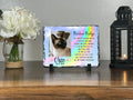 Cat Memorial Plaque Personalized Rainbow Bridge Pet loss Keepsake