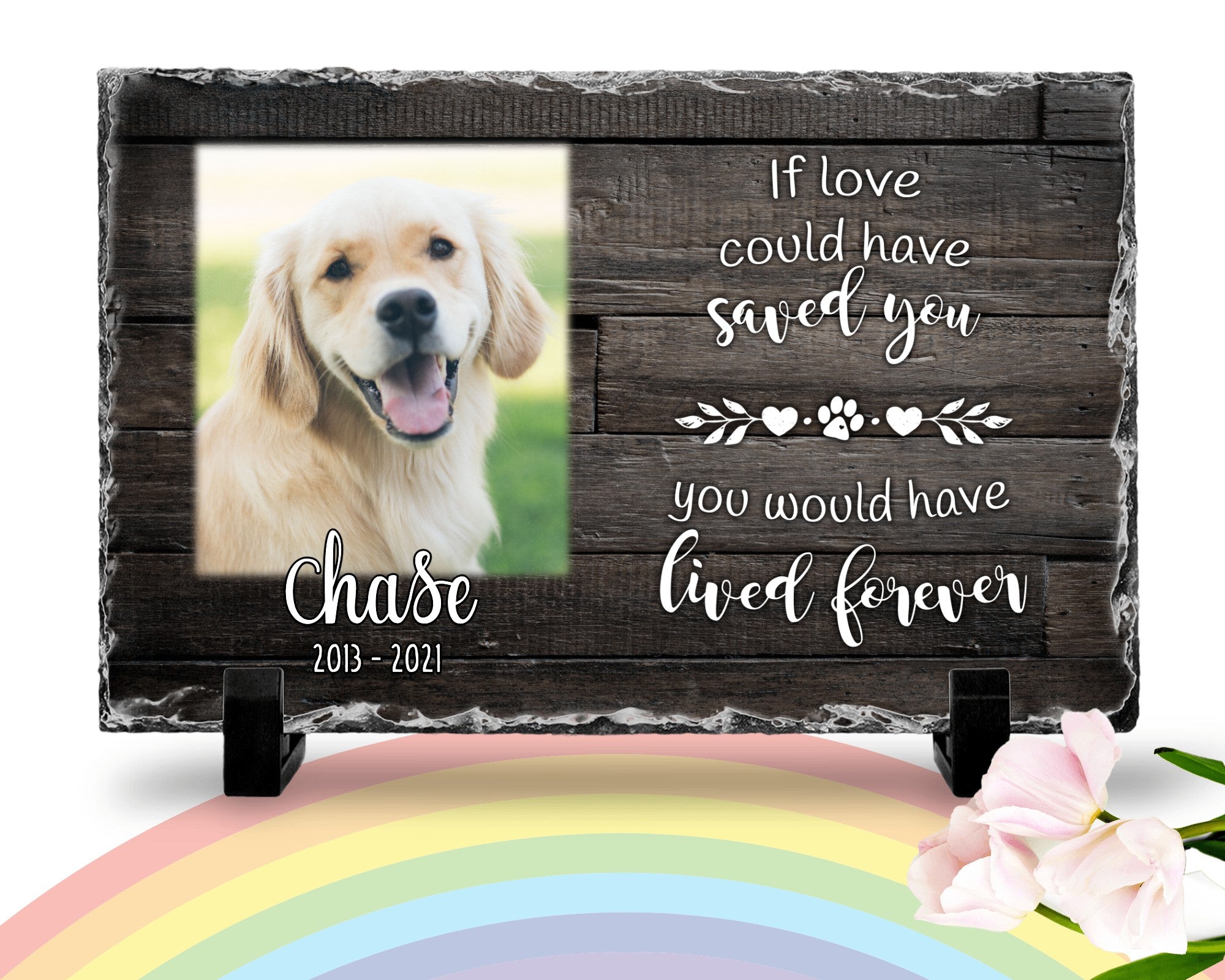 Personalized Dog Memorial If Love Could Have Saved You Personalized Picture Keepsake