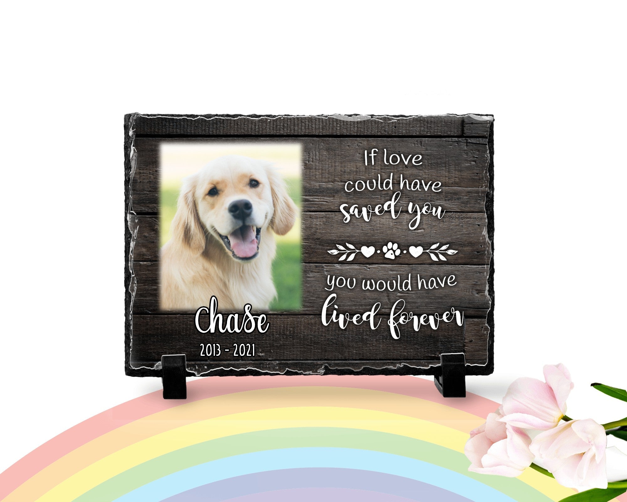 Personalized Dog Memorial If Love Could Have Saved You Personalized Picture Keepsake