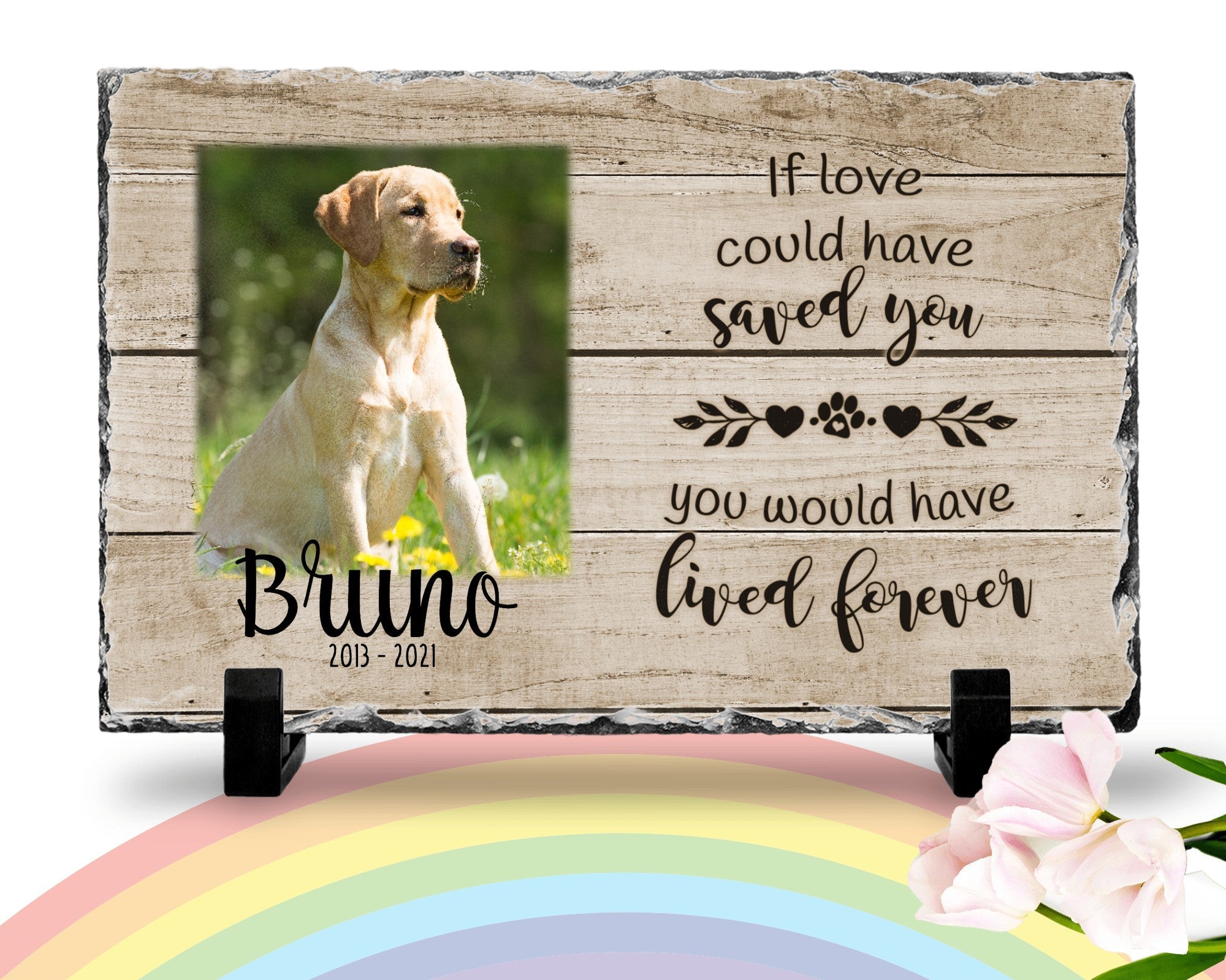 Personalized Dog Memorial If Love Could Have Saved You Personalized Picture Keepsake