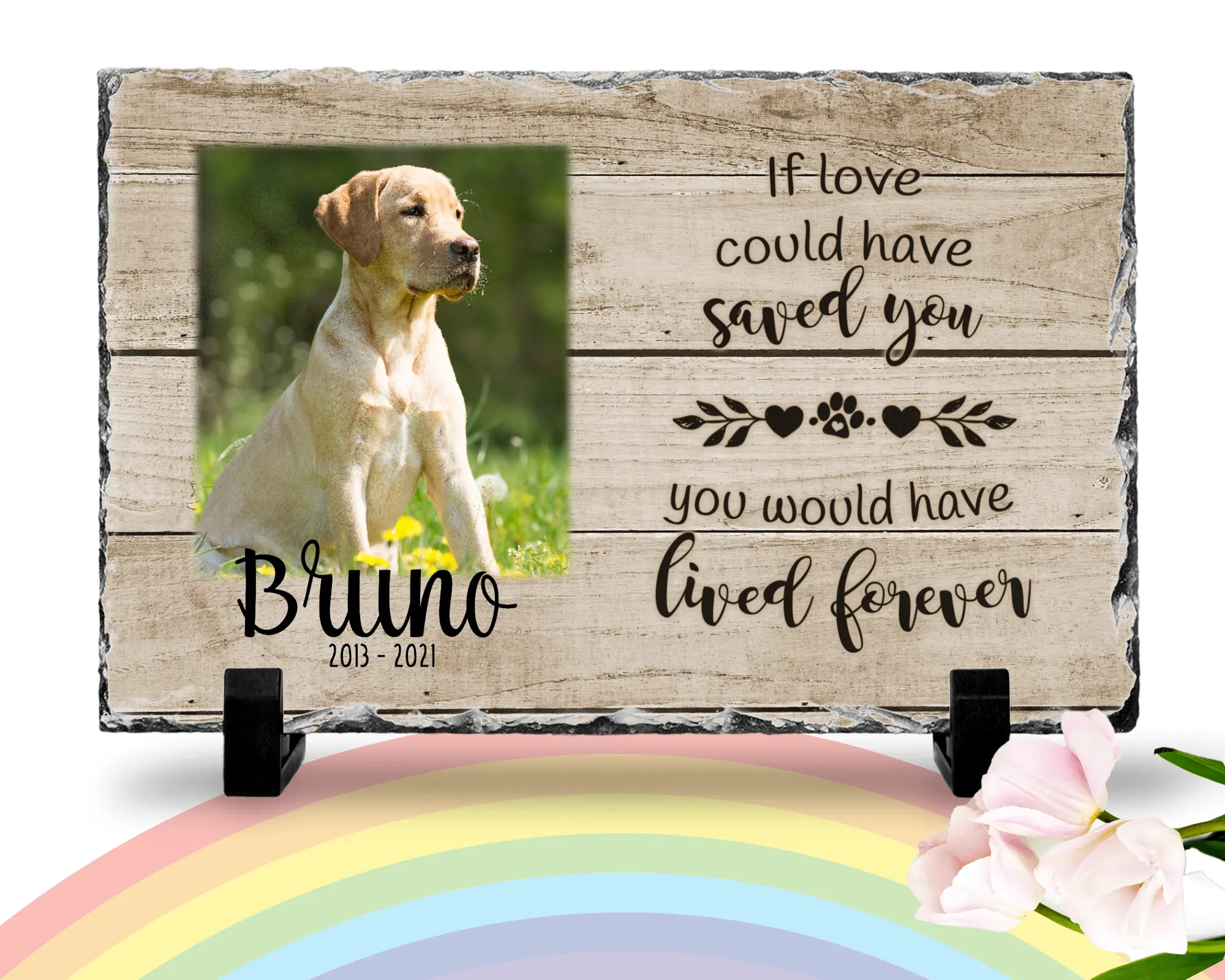 Personalized Dog Memorial If Love Could Have Saved You Personalized Picture Keepsake