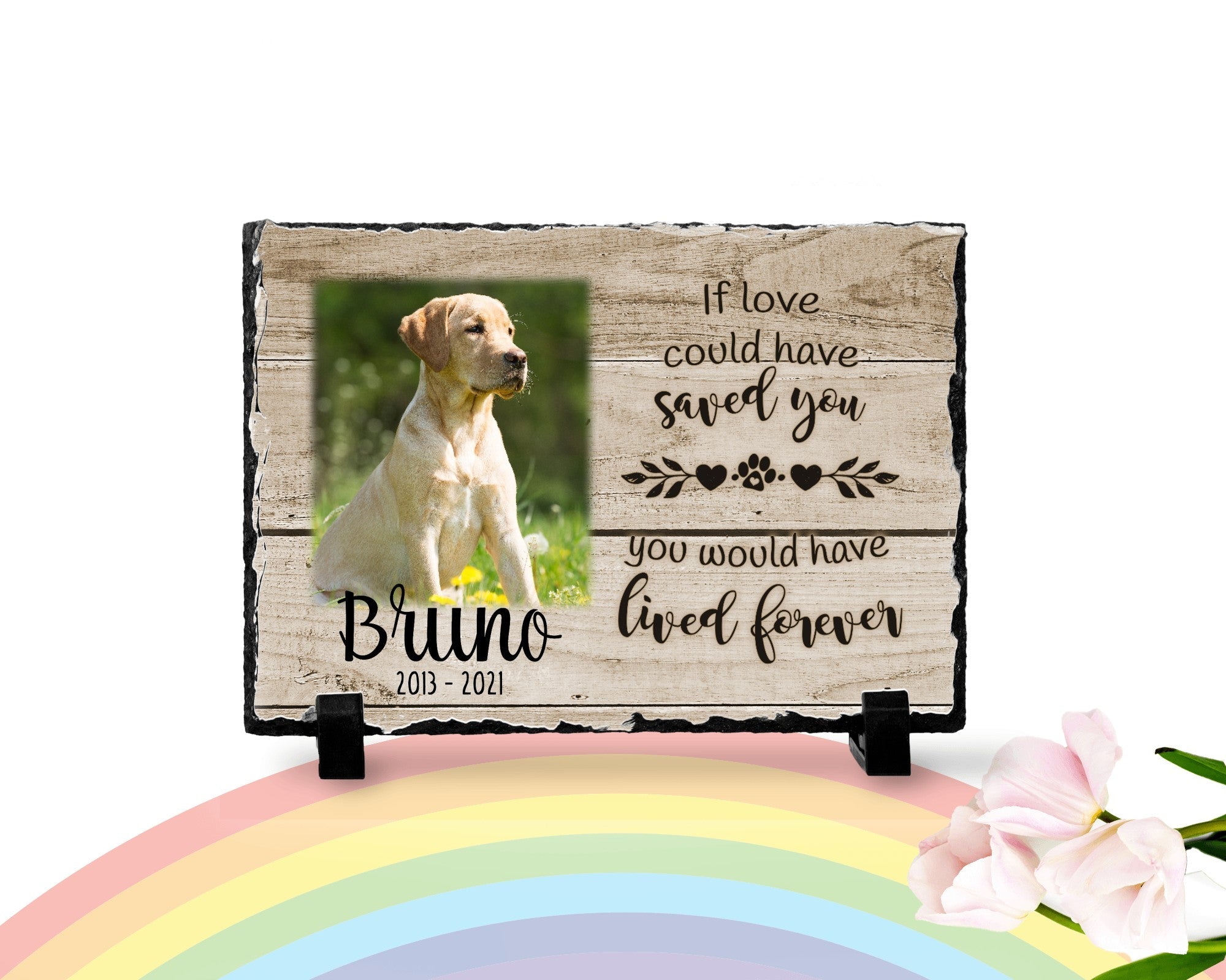 Personalized Dog Memorial If Love Could Have Saved You Personalized Picture Keepsake