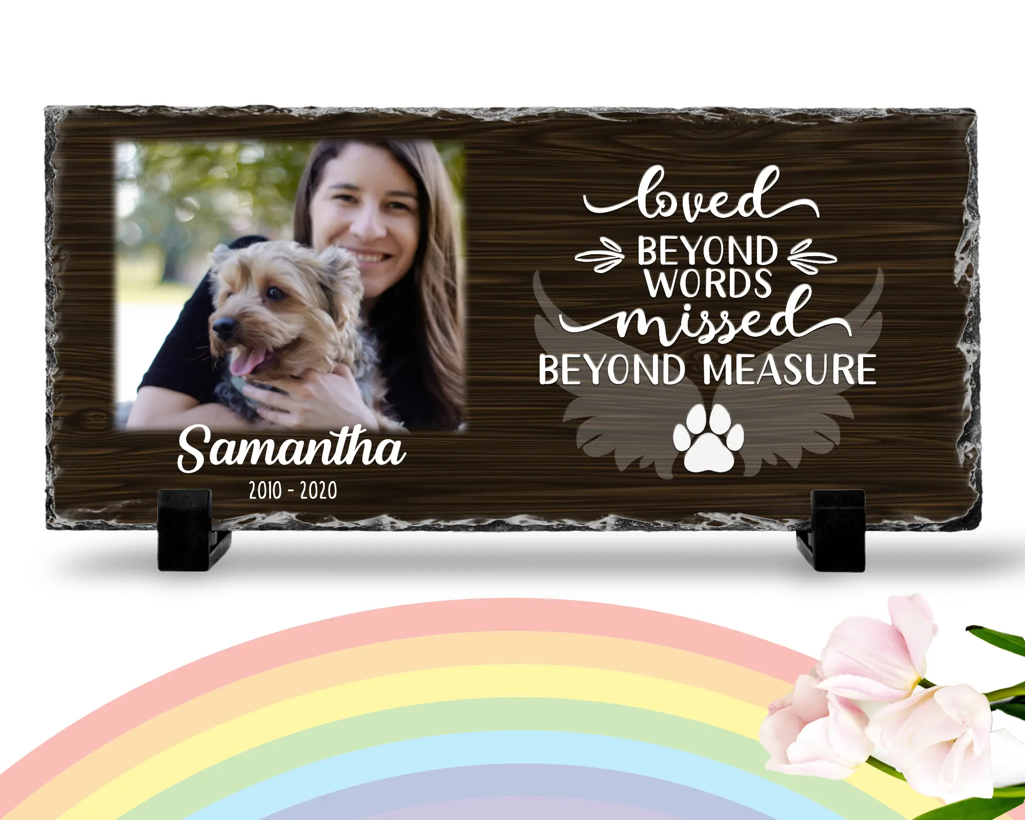 Personalized Dog Memorial Loved Beyond Words Missed Beyond Measure Personalized Picture Keepsake