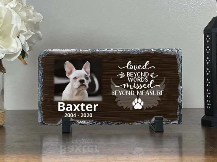 Personalized Dog Memorial Loved Beyond Words Missed Beyond Measure Personalized Picture Keepsake