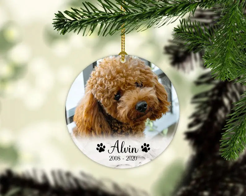 Personalized Dog Memorial Christmas Ornament Personalized Picture Keepsake — Diamond Painting Kit
