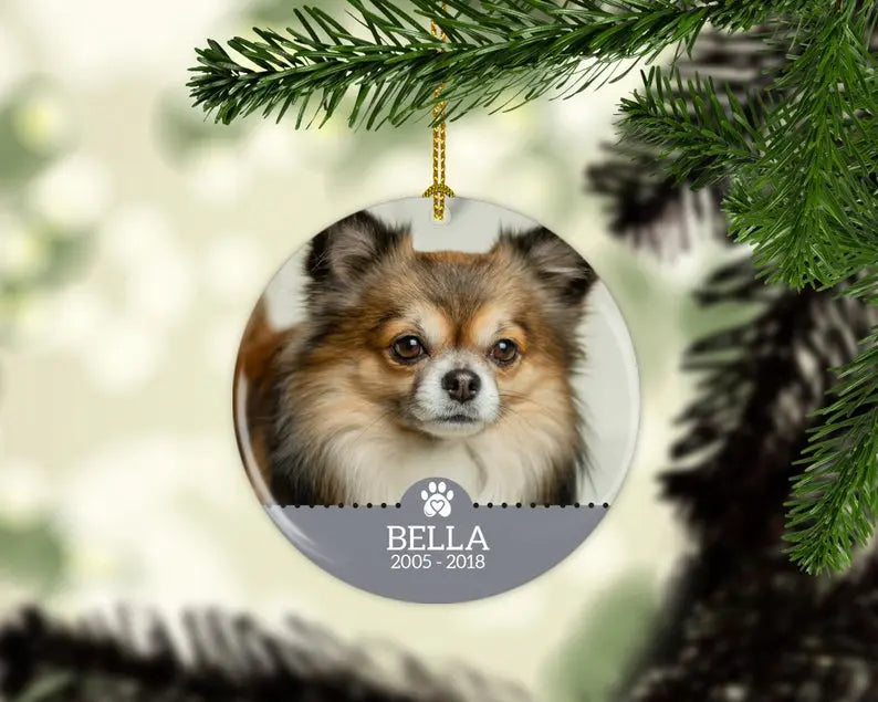 Personalized Dog Memorial Christmas Ornament Personalized Picture Keepsake — Diamond Painting Kit