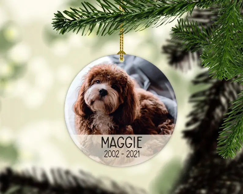 Personalized Dog Memorial Christmas Ornament Personalized Picture Keepsake — Diamond Painting Kit