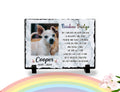 Unique sympathy gift Personalized Dog Memorial Plaque You left paw prints on my heart Picture Keepsake