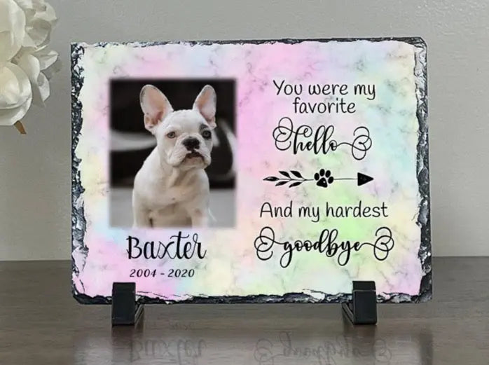 Personalized Dog Memorial Plaque If Love Could Have Saved You Personalized Picture Keepsake