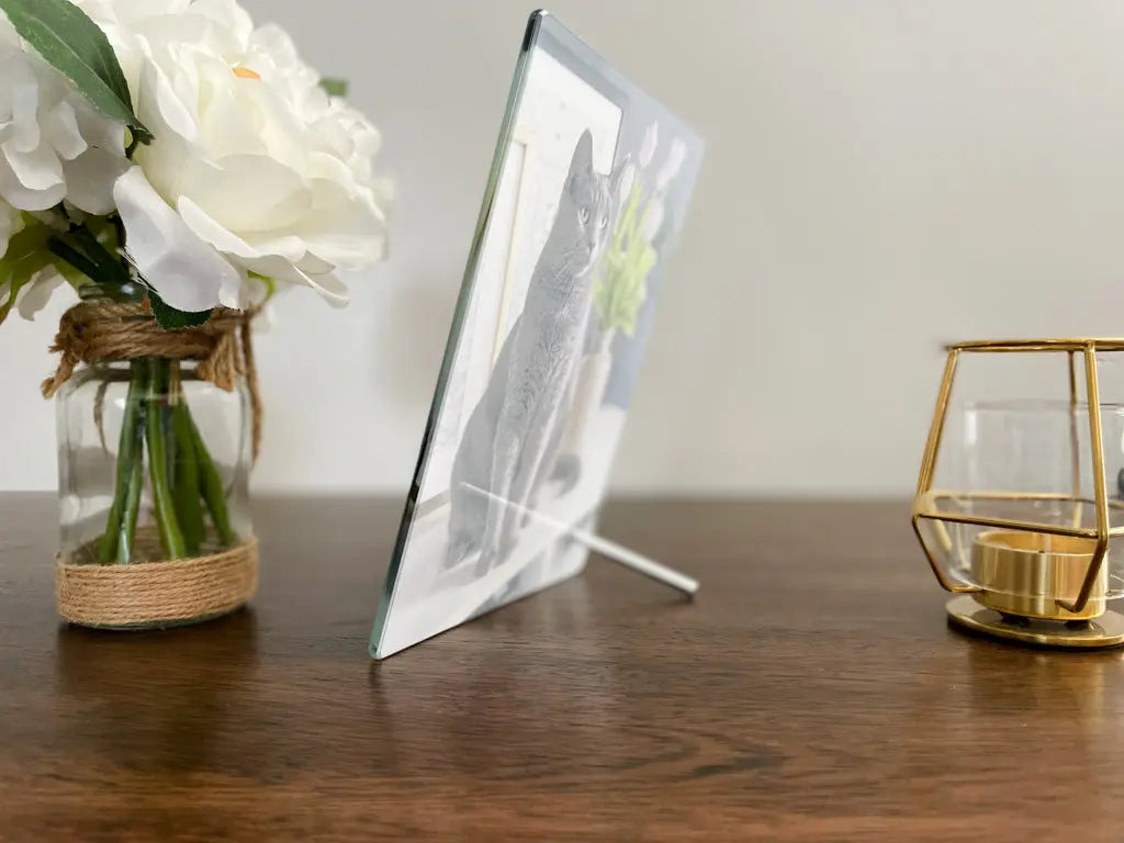 Pet Glass Picture Frame Pet Remembrance Photo — Diamond Painting Kit