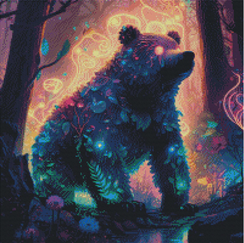 Enchanted Bear Adventure — Diamond Painting Kit