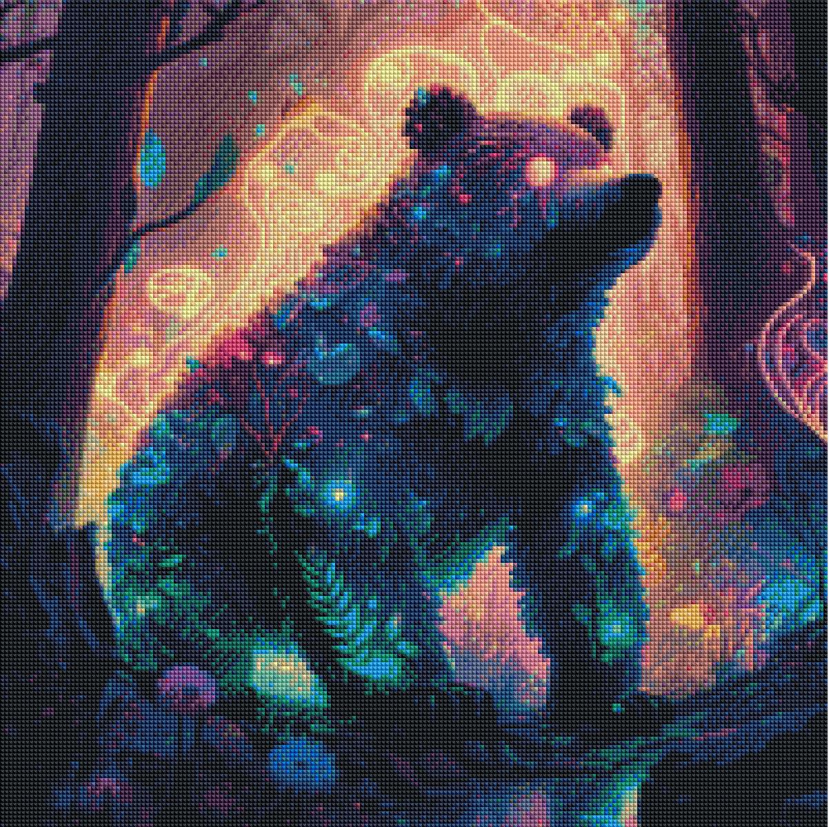 Enchanted Bear Adventure — Diamond Painting Kit