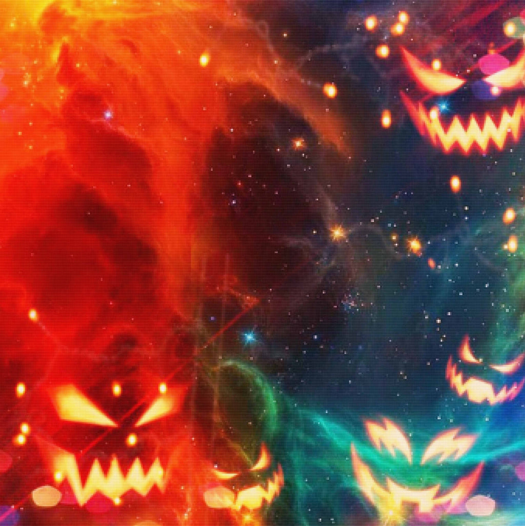 Pumpkins In Space — Diamond Painting Kit
