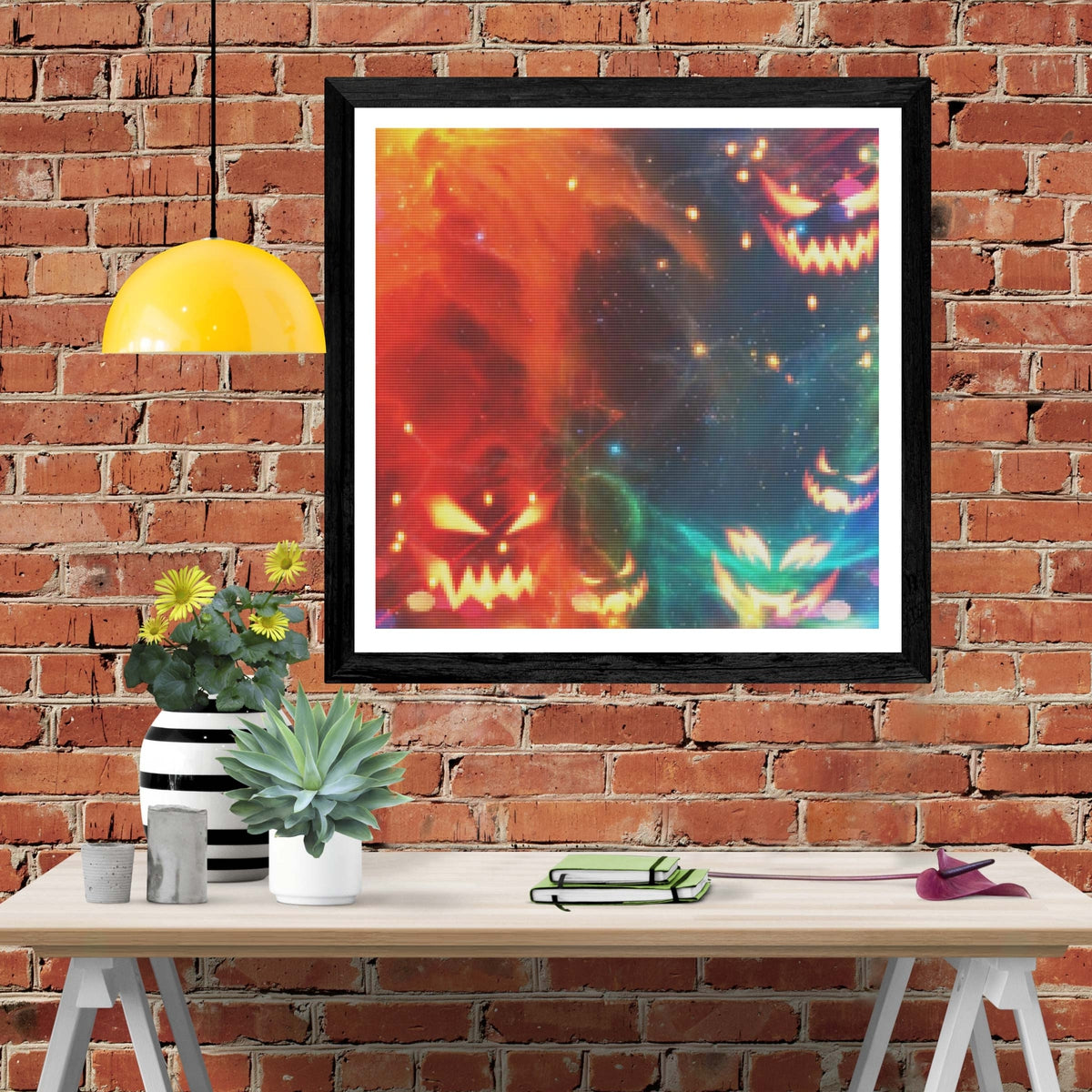 Pumpkins In Space — Diamond Painting Kit