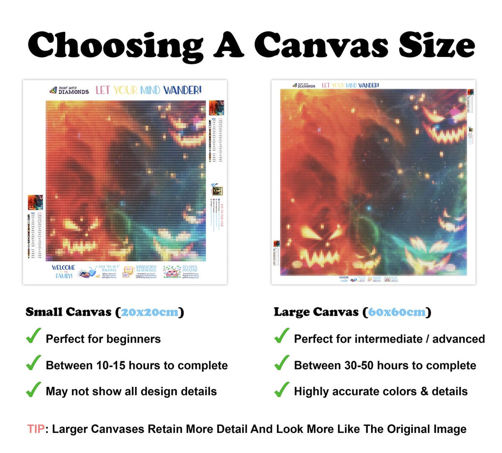 Pumpkins In Space — Diamond Painting Kit