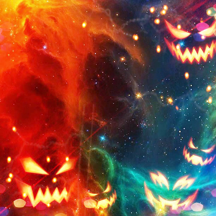 Pumpkins In Space — Diamond Painting Kit