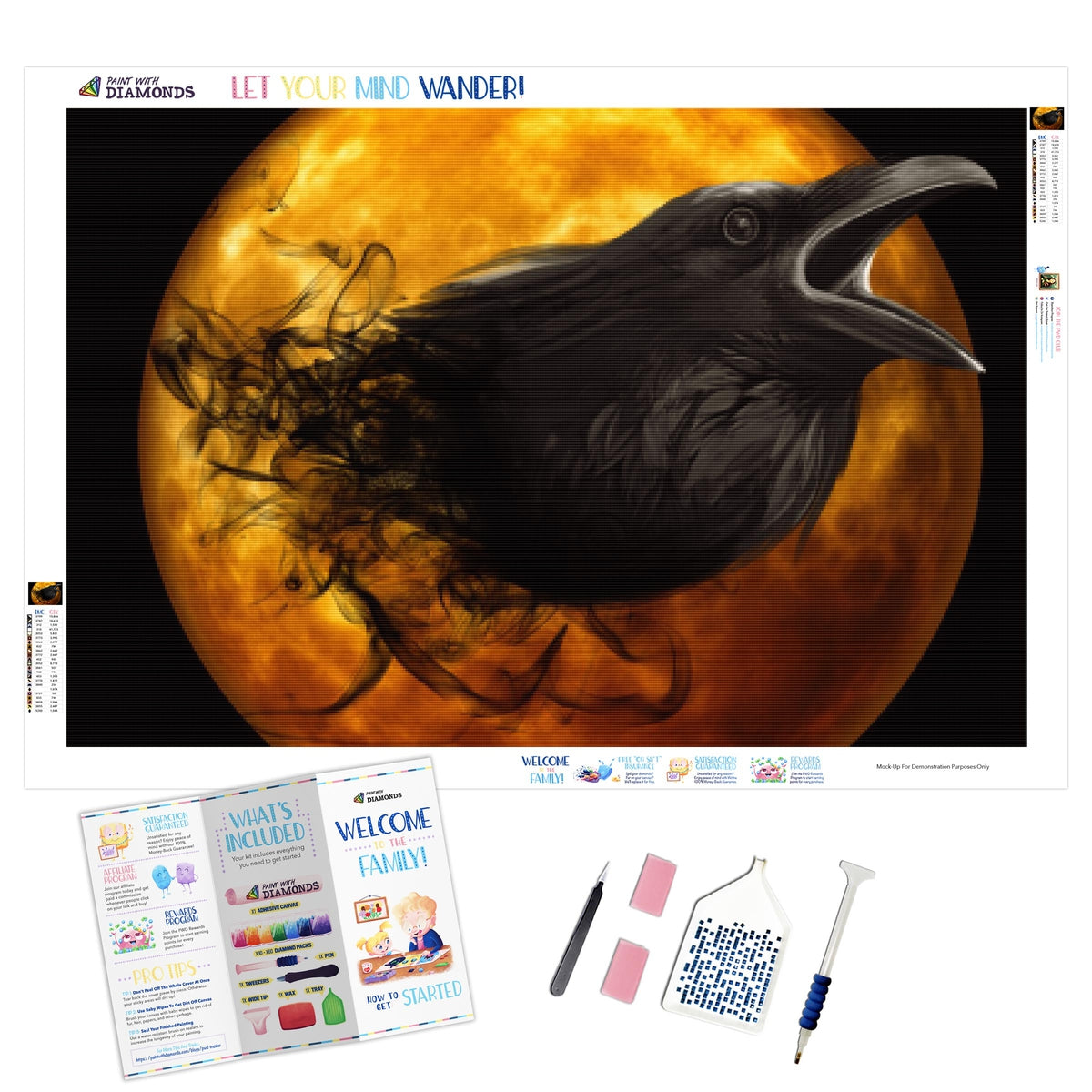 Raven Emergence — Diamond Painting Kit