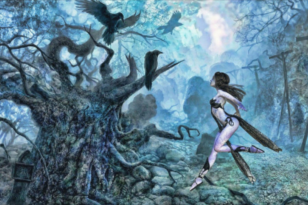 Raven Fairy — Diamond Painting Kit
