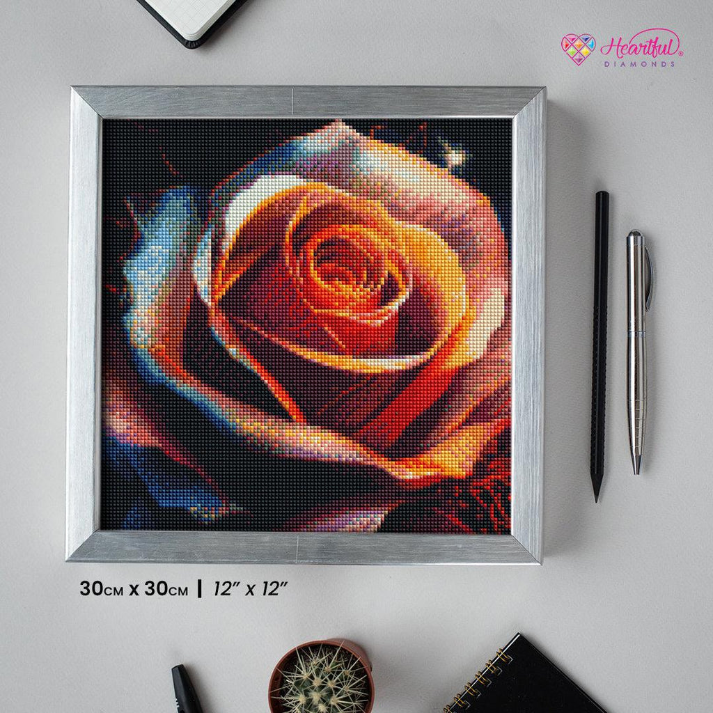Sparkling Rose — Starter Diamond Painting Kit