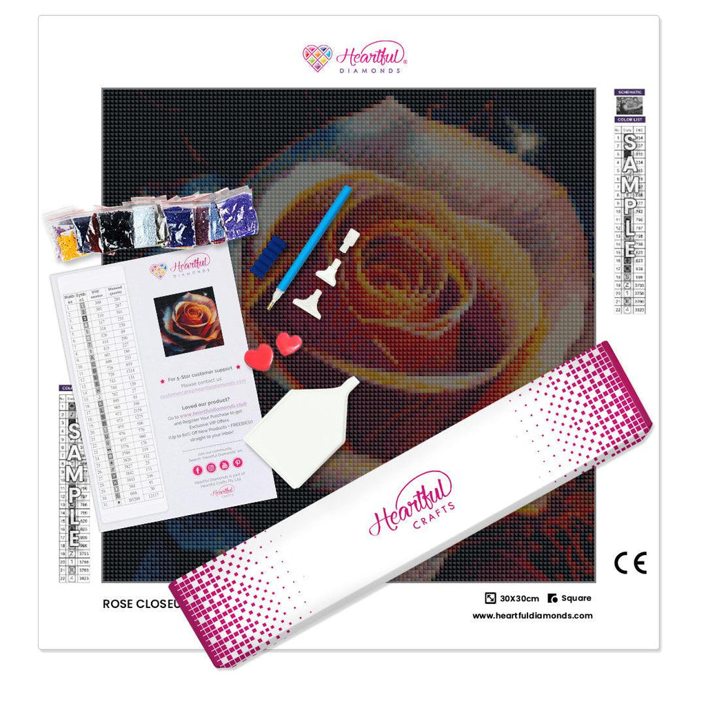 Sparkling Rose — Starter Diamond Painting Kit