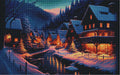 Snowy Mountain Village — Diamond Painting Kit