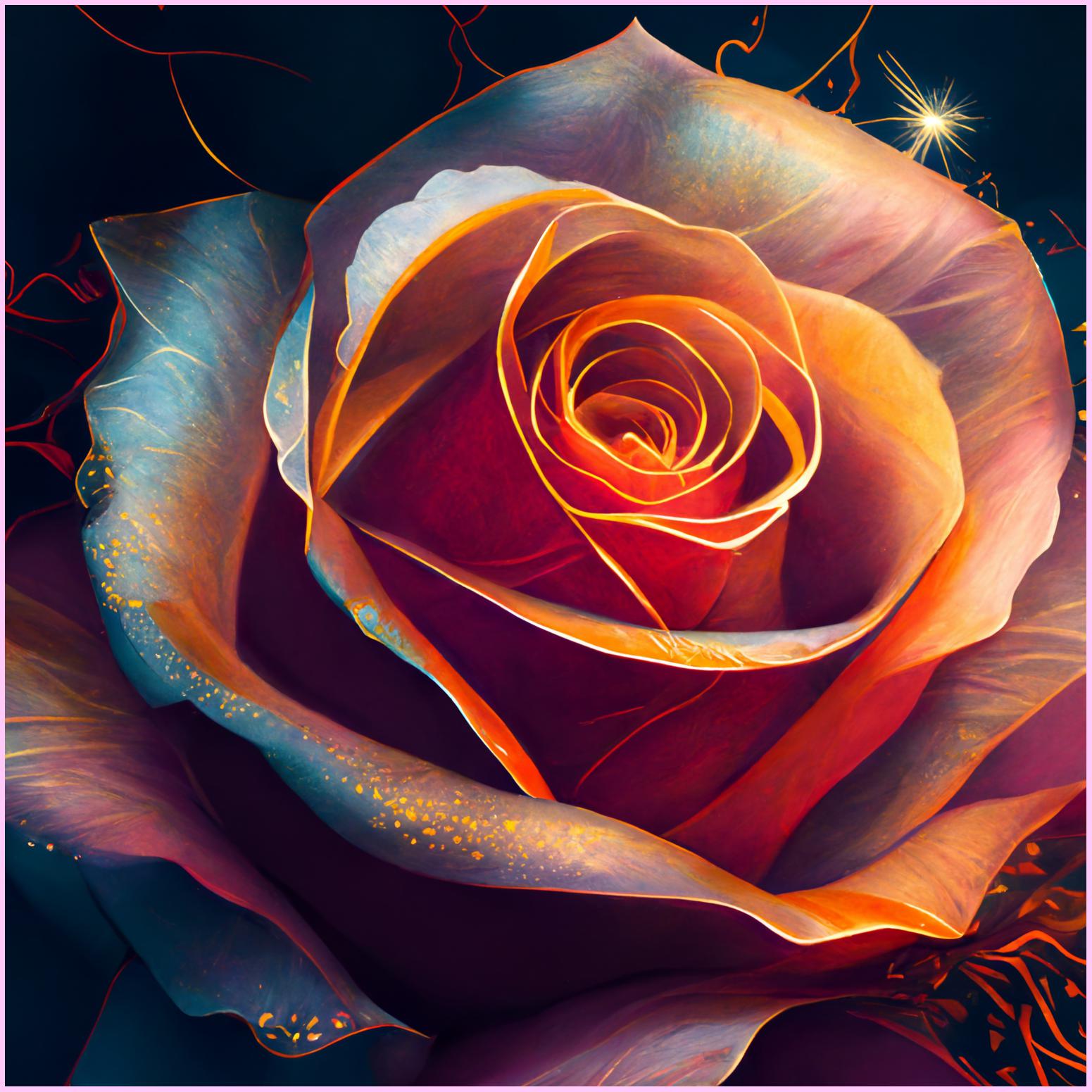 Sparkling Rose — Starter Diamond Painting Kit