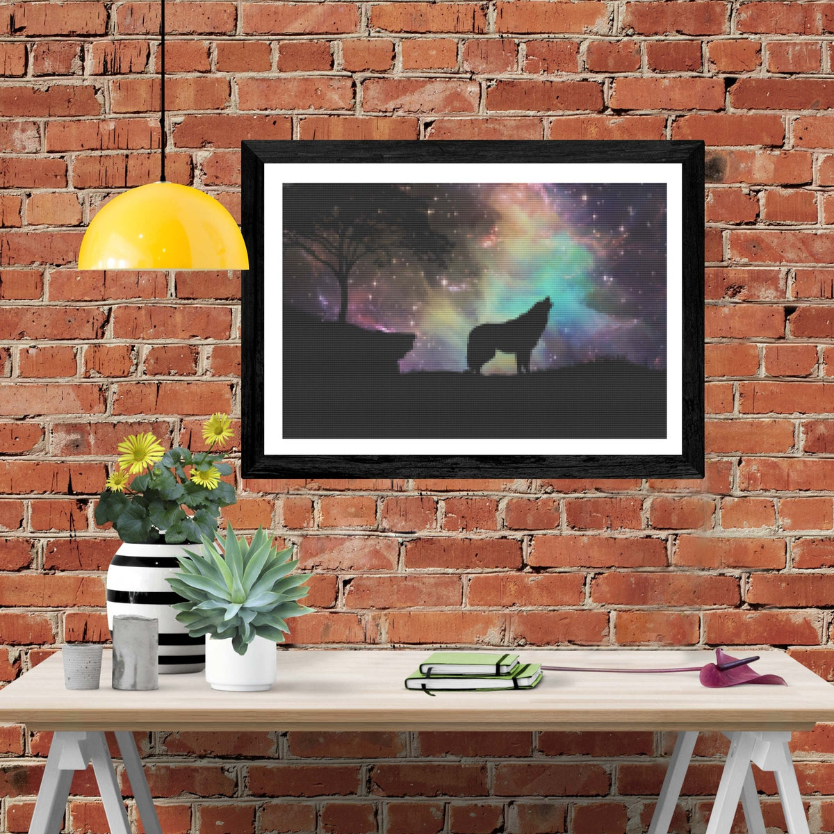 Starry Night Wolf — Diamond Painting Kit