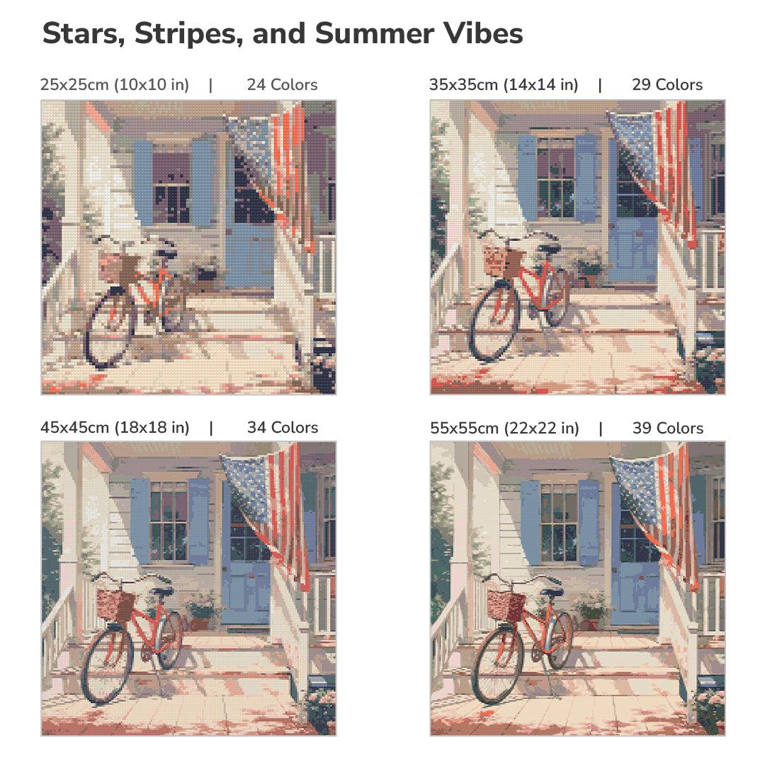 Stars, Stripes, and Summer Vibes — Starter Diamond Painting Kit