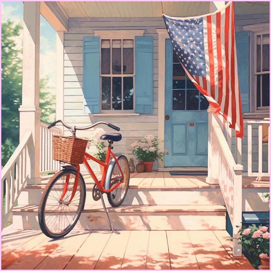 Stars, Stripes, and Summer Vibes — Starter Diamond Painting Kit